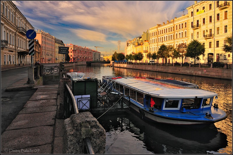 The river Moika river in Saint Petersburg